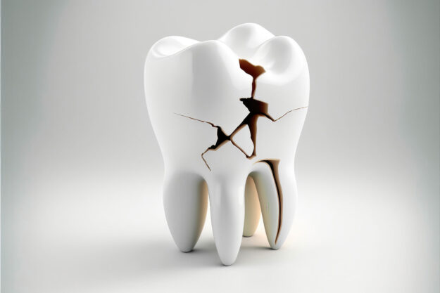 Importance of Repairing a Cracked Tooth Visualization of cracked tooth repair