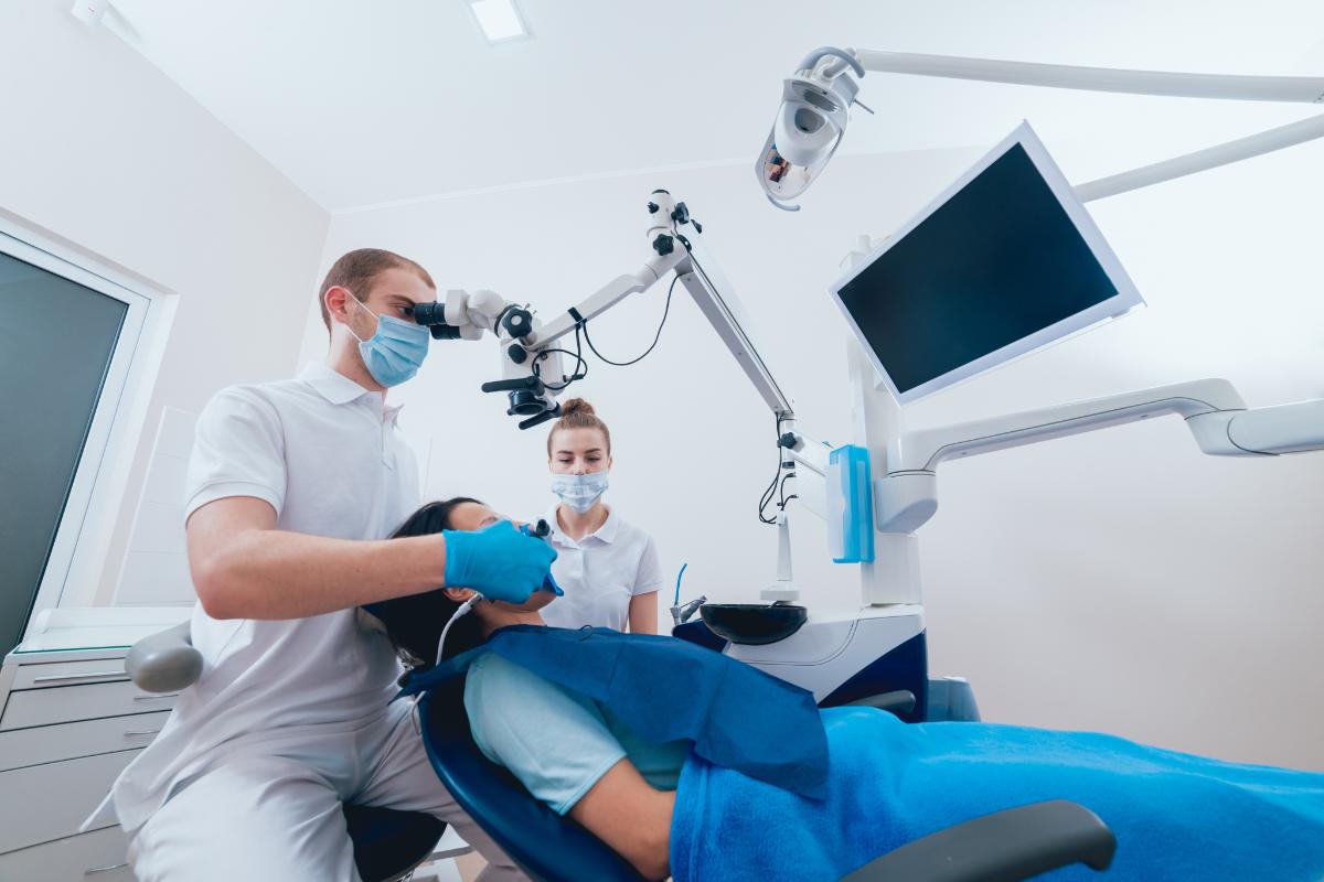 a patient has a visit with an endodontist