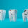Three tooth characters with faces